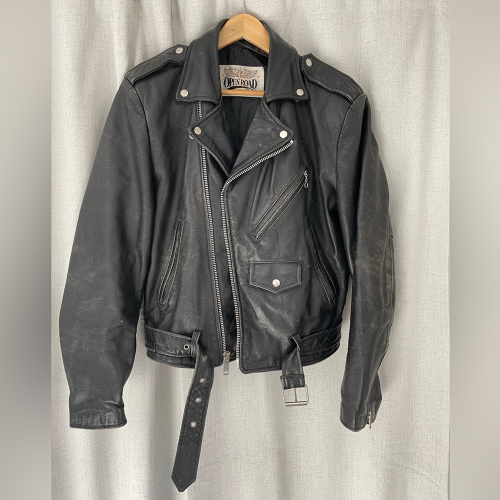 Open Road Leather Moto Jacket